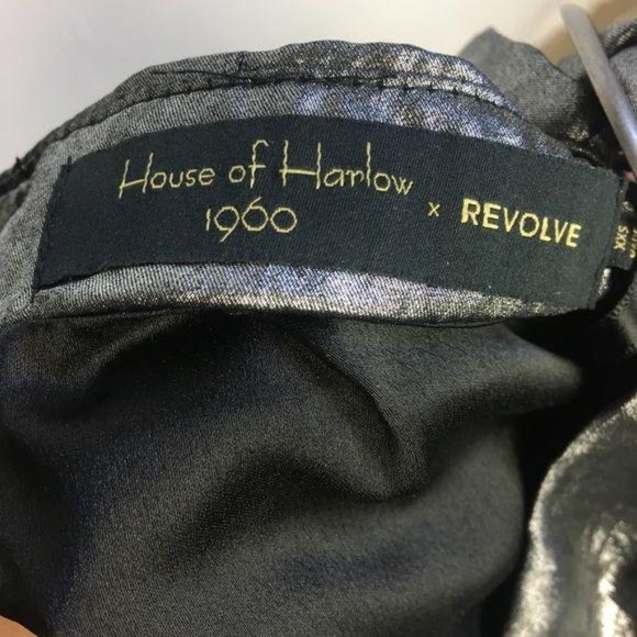House of Harlow x Revolve Metallic Wrap Skirt XXS - Picture 6 of 6